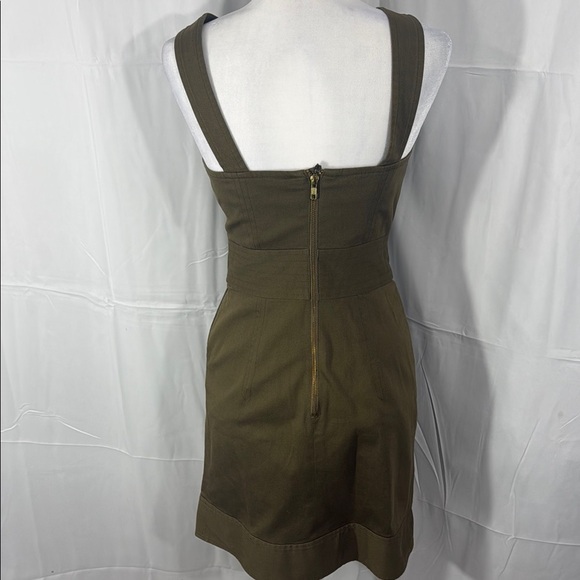 Milly Green Halter Sheath Mini Dress Size 4 - Picture 6 of 9